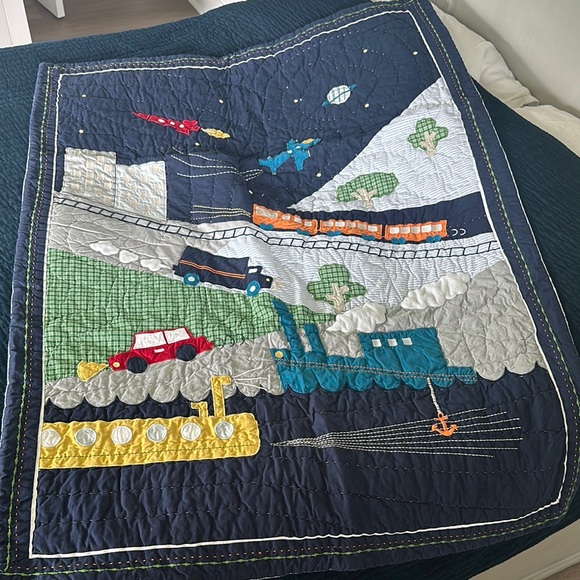 Retired Toddler quilt + sheets/bed skirt. - Picture 2 of 5